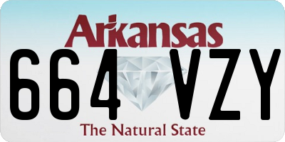 AR license plate 664VZY