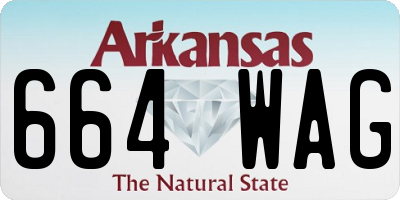 AR license plate 664WAG