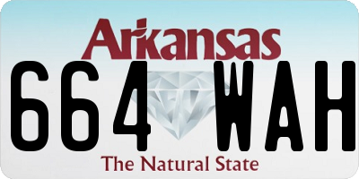 AR license plate 664WAH