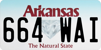 AR license plate 664WAI