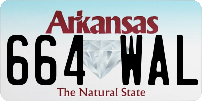AR license plate 664WAL