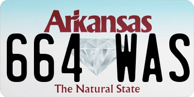 AR license plate 664WAS