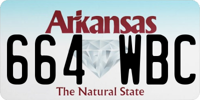 AR license plate 664WBC