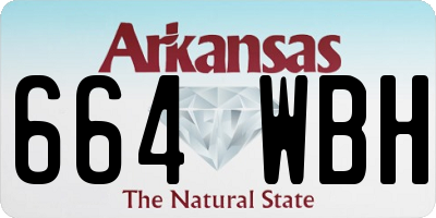 AR license plate 664WBH