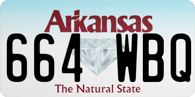 AR license plate 664WBQ