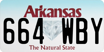 AR license plate 664WBY
