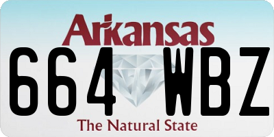 AR license plate 664WBZ