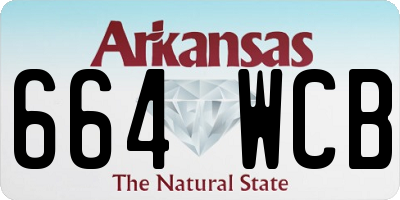 AR license plate 664WCB
