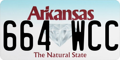 AR license plate 664WCC