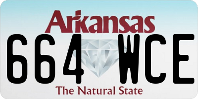 AR license plate 664WCE