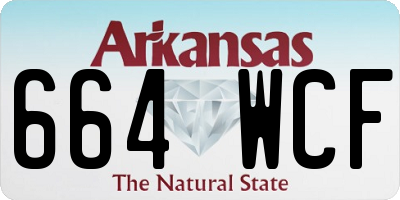 AR license plate 664WCF