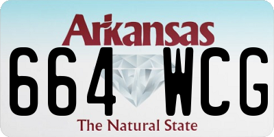 AR license plate 664WCG