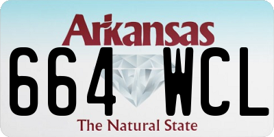 AR license plate 664WCL