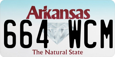 AR license plate 664WCM