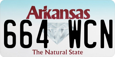 AR license plate 664WCN
