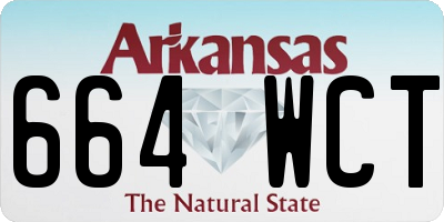 AR license plate 664WCT