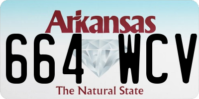 AR license plate 664WCV