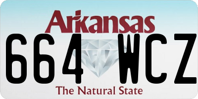 AR license plate 664WCZ