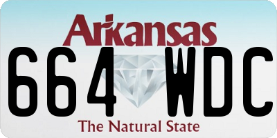 AR license plate 664WDC