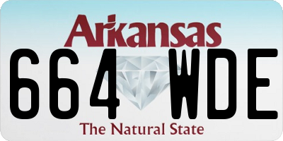 AR license plate 664WDE