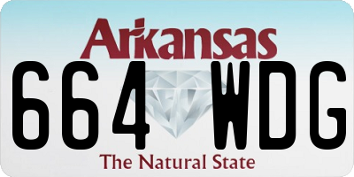 AR license plate 664WDG