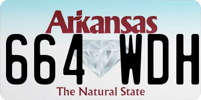 AR license plate 664WDH