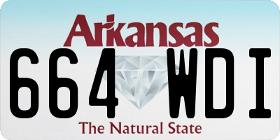 AR license plate 664WDI