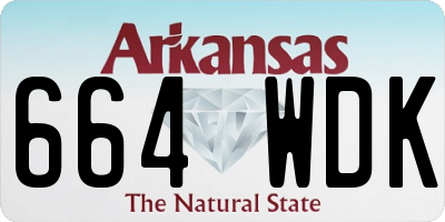 AR license plate 664WDK