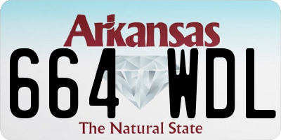 AR license plate 664WDL