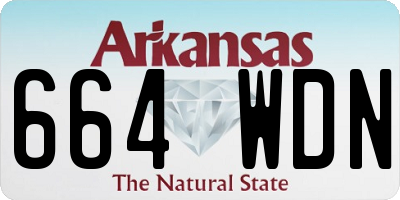 AR license plate 664WDN