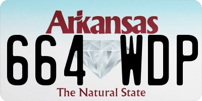 AR license plate 664WDP