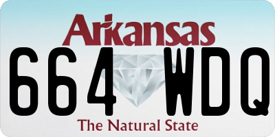 AR license plate 664WDQ