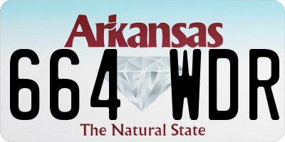 AR license plate 664WDR