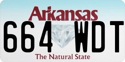 AR license plate 664WDT