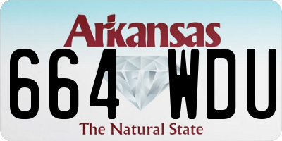 AR license plate 664WDU