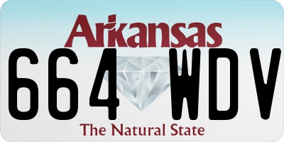 AR license plate 664WDV