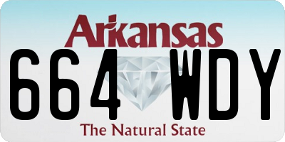 AR license plate 664WDY