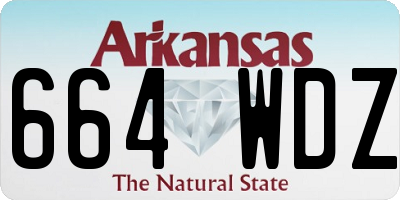 AR license plate 664WDZ