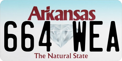 AR license plate 664WEA