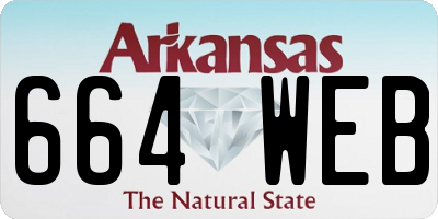 AR license plate 664WEB
