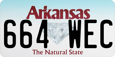 AR license plate 664WEC