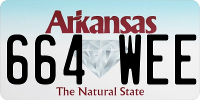 AR license plate 664WEE