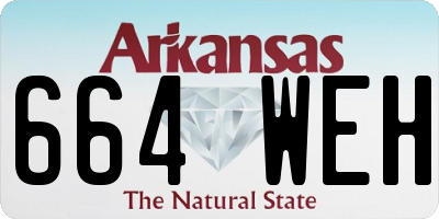 AR license plate 664WEH