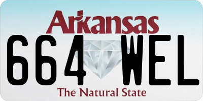 AR license plate 664WEL