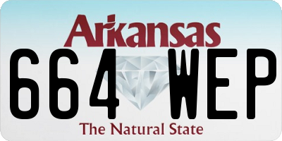AR license plate 664WEP