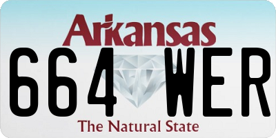 AR license plate 664WER