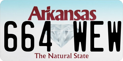AR license plate 664WEW