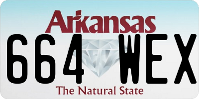 AR license plate 664WEX