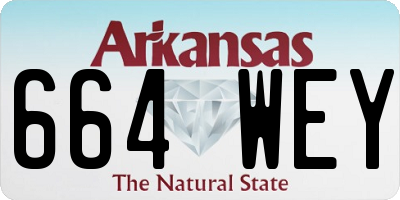 AR license plate 664WEY
