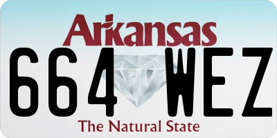 AR license plate 664WEZ